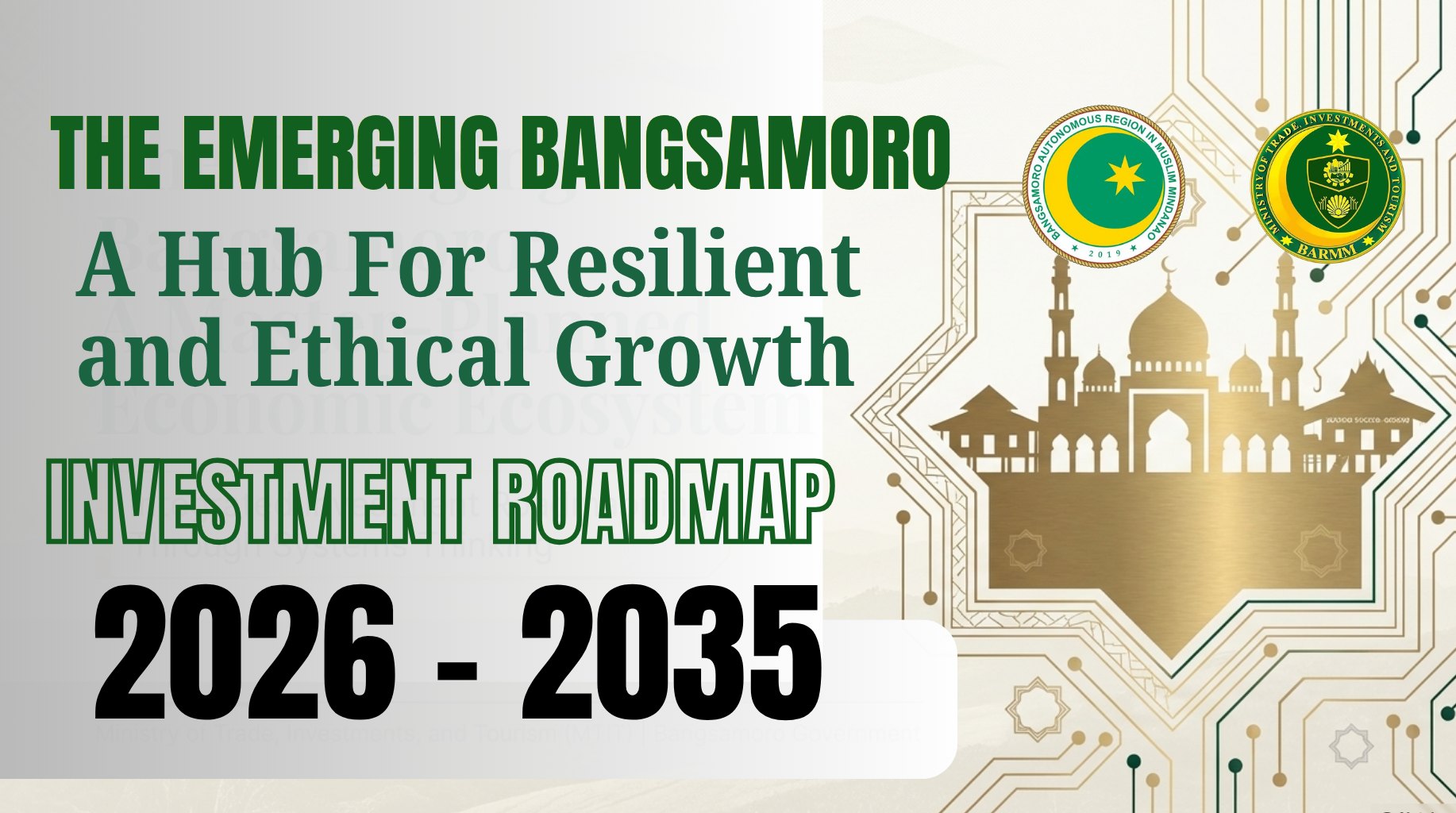Cover: Strategic Investment Roadmap 2026-2035, Bangsamoro